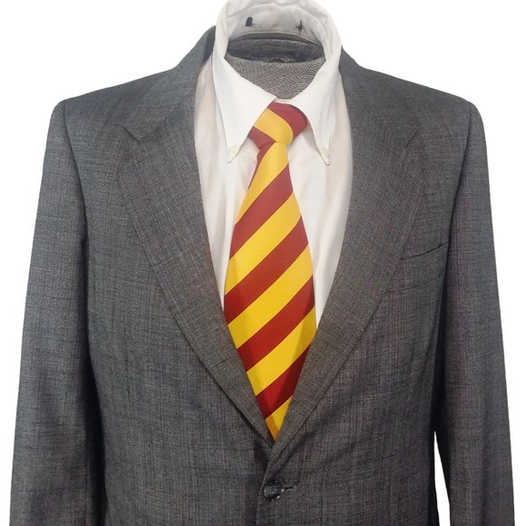 Farah Clothing grey jacket blazer plaid Size 40R - Picture 1 of 9